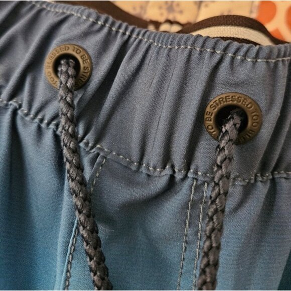 EveryDay Sunday Men's Size M Swimwear Lined Board Shorts Striped Blue Colorway - Picture 3 of 10